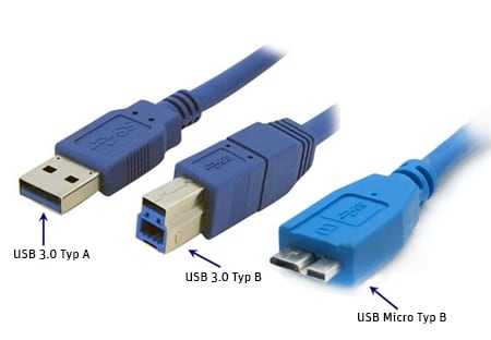 Типи USB 3.0 Типы USB 3.0