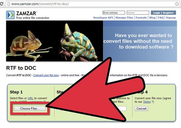 сервіс ZAMZAR Сервис ZAMZAR