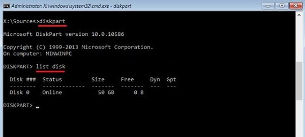 Набираємо list disk Набираем list disk