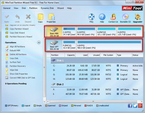 Використовуйте "MiniTool Partition Wizard" для визначення схеми ваших розділів Используйте "MiniTool Partition Wizard" для определения схемы ваших разделов