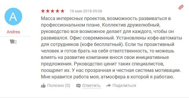 Позитивний відгук Положительный отзыв
